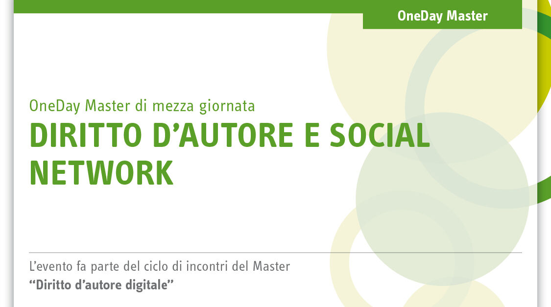 Immagine Diritto d'autore e social network | Euroconference